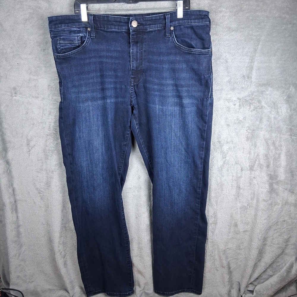 Mavi Jeans Matt Relaxed Straight Leg Mens 40x34 Dark Blue Wash Stretch R166027